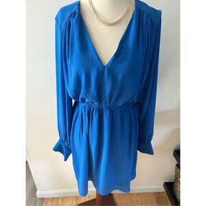 H&M blue long sleeve dress size small